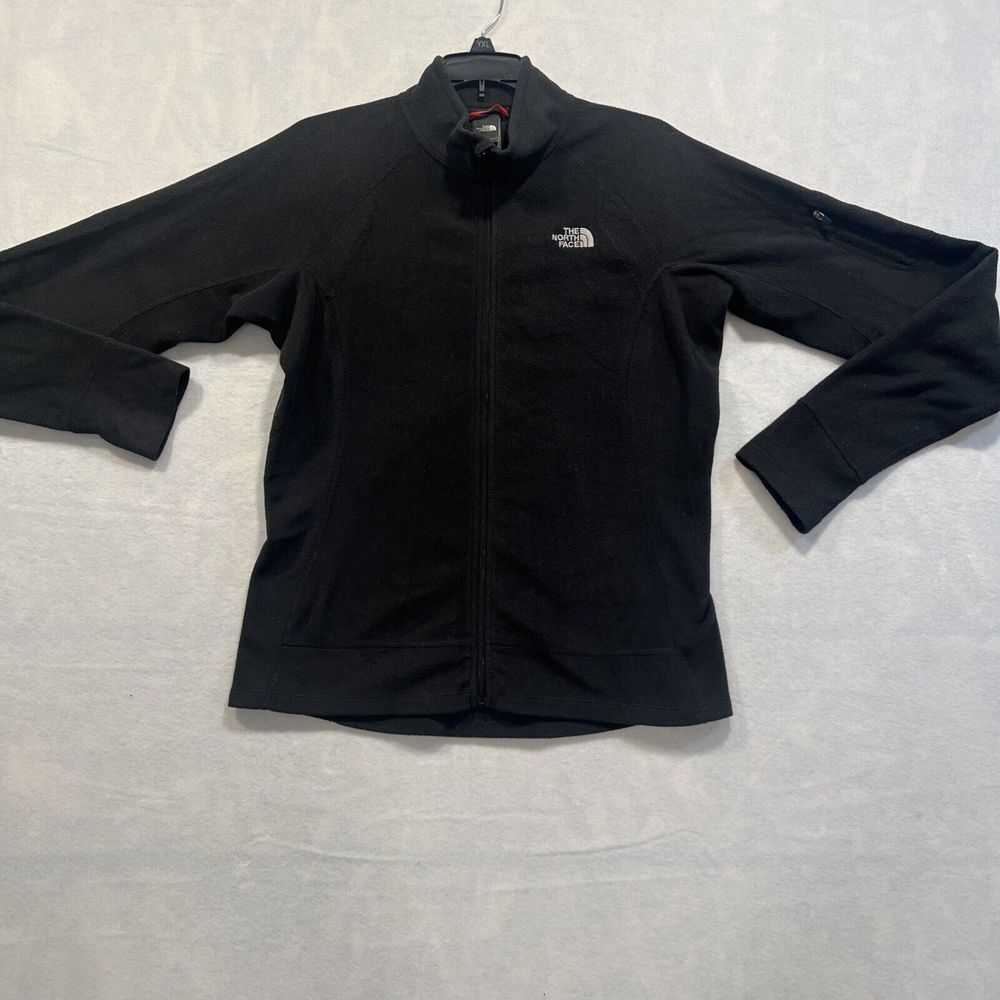 The North Face Black Fleece Full Zip Up Sweater‎ Women's Size Medium